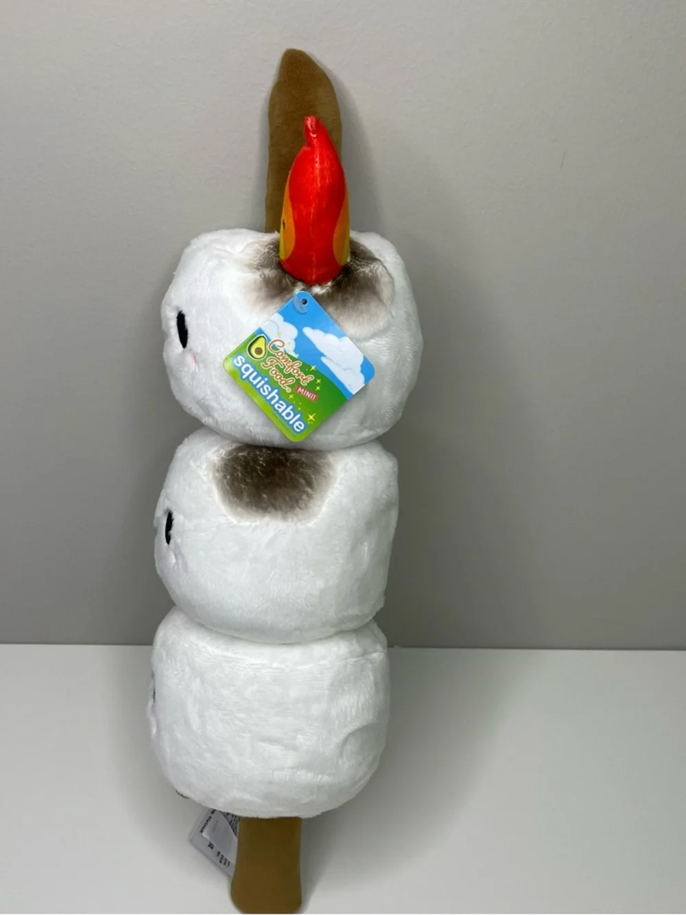 Squishable Comfort Food Roasting Marshmallows on a Stick Plush Campfire 19" NEW - Picture 2 of 10